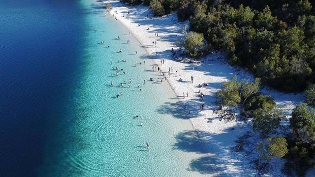 Vista de la playa de Fraser Island, Australia